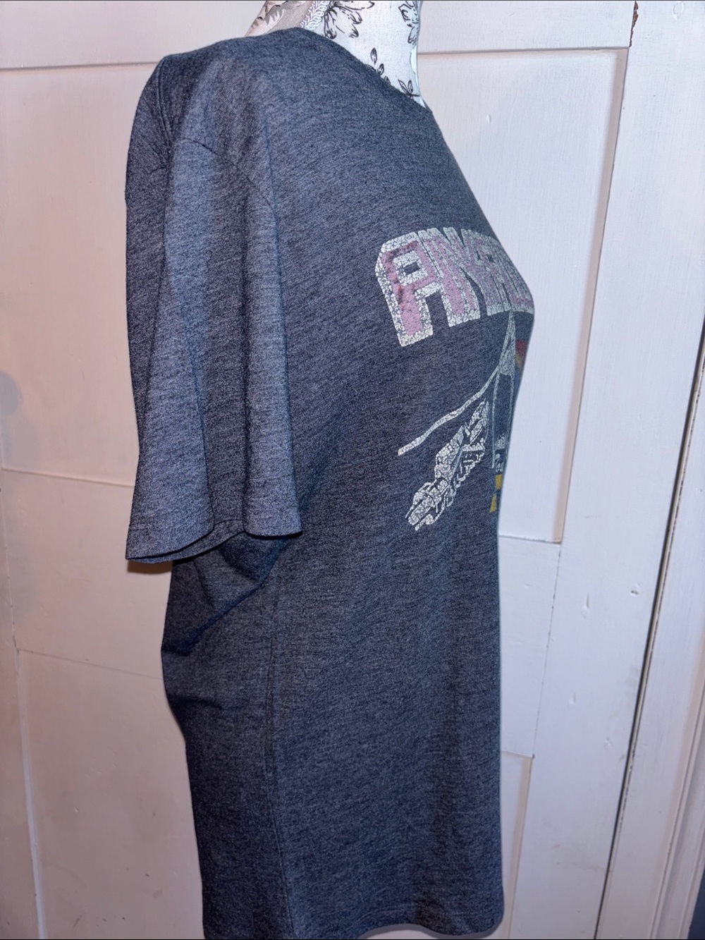 Lucky Brand Pink Floyd Charcoal Graphic Tee Rainbow Prism Medium M - Picture 5 of 9
